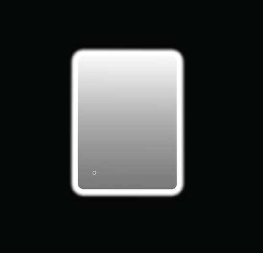 Polo Mario Mirror (600 x 800 mm 17.2W Thickness 5mm), without back cover — Without back cover, chrome
