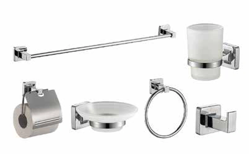 Polo Mario 6-Piece Bathroom Accessories Set – model PM-ACC66100 — Chrome