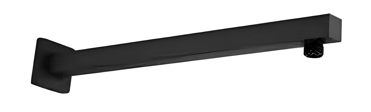 Polo Mario Shower Arm, wall mounted (25 x 25 mm Length 400 mm) — Matt Black