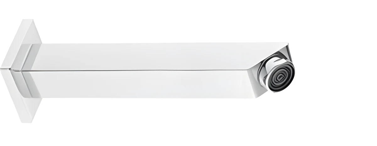 Polo Mario Spout, wall mounted (170 mm), rectangular shape — Chrome