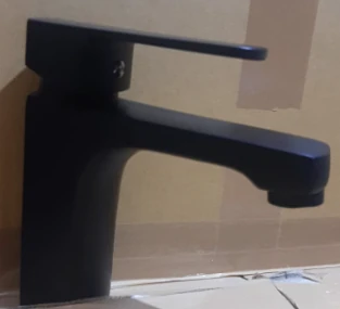 Taj Basin Mixer Black