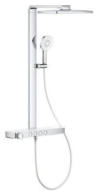GROHE Rainshower Aqua Pure Shower system with thermostat for wall mounting