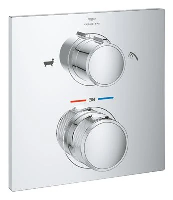 GROHE Allure Thermostat for concealed installation with 2 way diverter hand shower bath filler