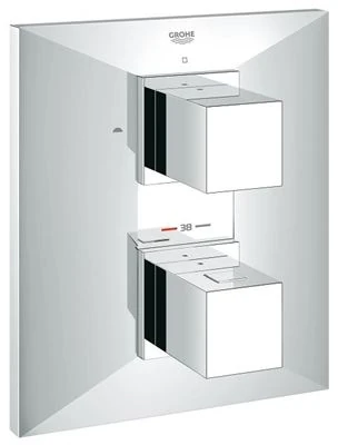 GROHE Allure Brilliant Thermostat with integrated 2 way diverter for bath or shower with more than one outlet