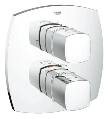 GROHE Grandera Thermostatic bath mixer with integrated 2 way diverter