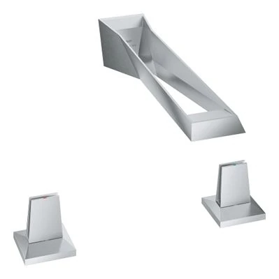 GROHE Allure Brilliant 3 hole wall mount basin mixer M
