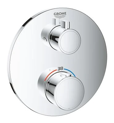 GROHE Grohtherm Thermostatic shower mixer for 2 outlets with integrated shut off diverter valve
