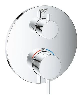 GROHE Atrio Thermostatic shower mixer for 2 outlets with integrated shut off diverter valve