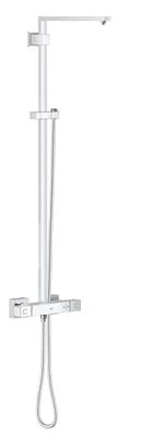 GROHE Euphoria Cube System Shower system with thermostat for wall mounting
