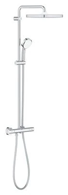 GROHE Tempesta Cosmopolitan System 250 Cube Shower system with thermostat for wall mounting