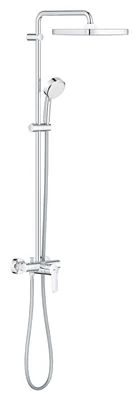 GROHE Tempesta Cosmopolitan System 250 Cube Shower system with single lever mixer for wall mounting