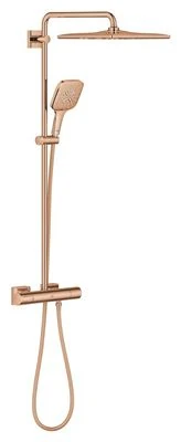 GROHE Rainshower SmartActive 310 Cube Shower system with thermostat for wall mounting