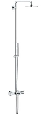 GROHE Rainshower System 210 Shower system with bath thermostat for wall mounting