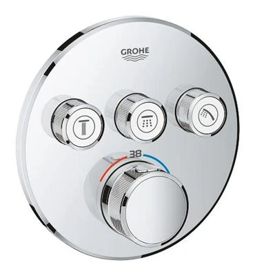 GROHE Grohtherm SmartControl Thermostat for concealed installation with 3 valves