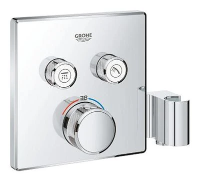 GROHE Grohtherm SmartControl Thermostat for concealed installation with 2 valves and integrated shower holder