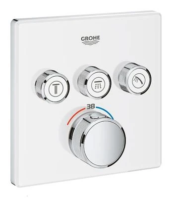 GROHE Grohtherm SmartControl Thermostat for concealed installation with 3 valves