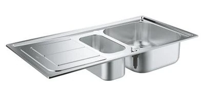 GROHE K300 Stainless steel sink with drainer