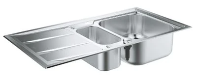 GROHE K400 Stainless steel sink with drainer