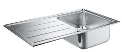 GROHE K500 Stainless steel sink with drainer