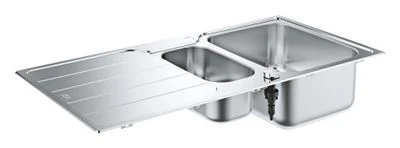 GROHE K500 Stainless steel sink with drainer