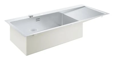 GROHE K1000 Stainless steel sink with drainer