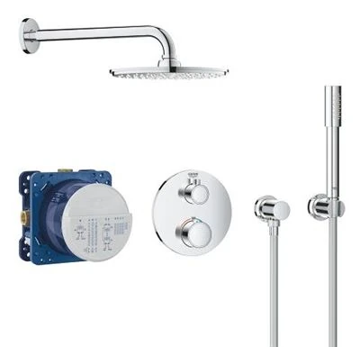 GROHE Grohtherm Perfect shower set with Rainshower Cosmopolitan 210