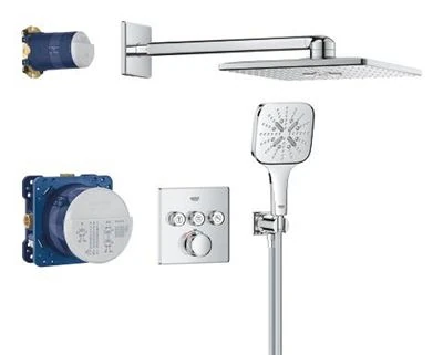 GROHE Grohtherm SmartControl Concealed shower system with Rainshower SmartActive 310 Cube
