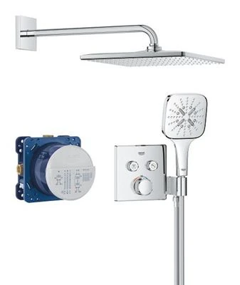 GROHE Grohtherm SmartControl Concealed shower system with Rainshower Mono 310 Cube