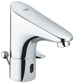 GROHE Europlus E Infra red electronic basin mixer 1/2" with mixing device adjustable temperature limiter and waste set