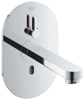GROHE Eurosmart Cosmopolitan E Infra red electronic basin mixer with mixing device and adjustable temperature limiter