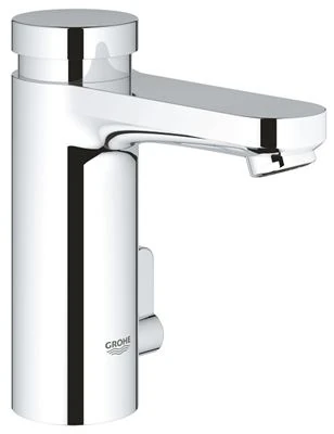 GROHE Eurosmart Cosmopolitan T Self closing basin mixer with mixing device and adjustable temperature limiter