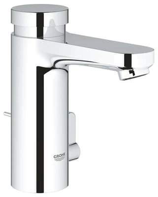 GROHE Eurosmart Cosmopolitan T Self closing basin mixer with mixing device and adjustable temperature limiter