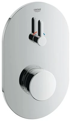 GROHE Eurosmart Cosmopolitan T Self closing shower mixer 1/2" with mixing device and adjustable temperature limiter