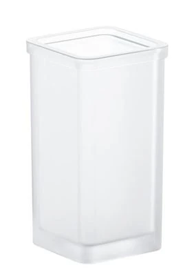 GROHE Selection Cube Spare glass for toilet brush set Translucent