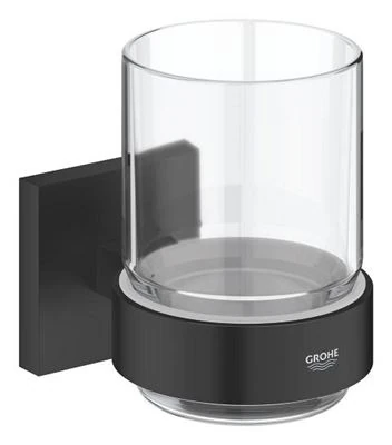 GROHE Start Cube Crystal glass with holder