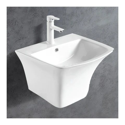 Polo Mario Integrated Wash Basin, wall hung (530x455 mm)