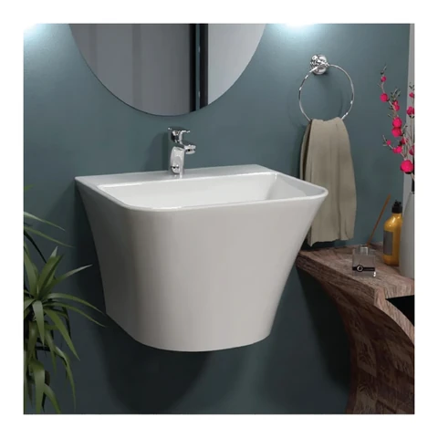 Polo Mario Integrated Wash Basin, wall hung (530x440 mm)