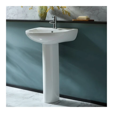 Polo Mario Pedestal Wash Basins, wall hung (520x440mm)