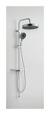 Polo Mario Shower Set, wall mounted (Rail length 900mm Head shower Ø300 mm Hand shower Ø135 mm)