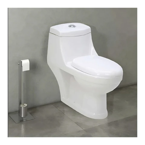 Polo Mario Floor Mounted One Piece WC, rimless (670x370x650mm), rough-in 300mm