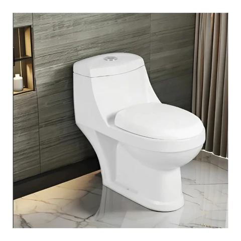 Polo Mario Floor Mounted One Piece WC, rimless (670x370x650mm), p-trap