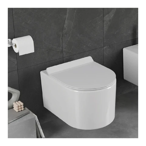 Polo Mario Wall Hung WC, rimless (490x370mm)