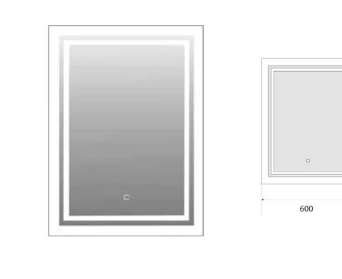 Polo Mario Mirror (600 x 800 mm 15.6W Thickness 5mm) – model MR-LED06